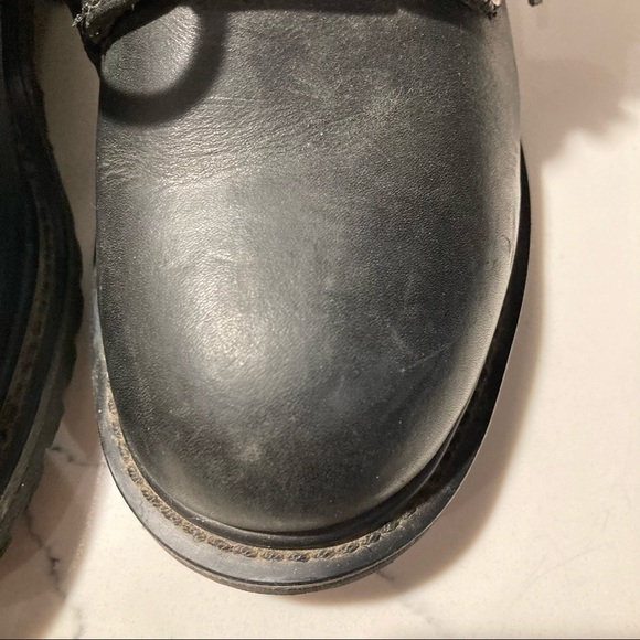 HARLEY DAVIDSON Sz 6 Moto Chunky Sole Thick Leather Zipper and Buckles Booties - Picture 3 of 16